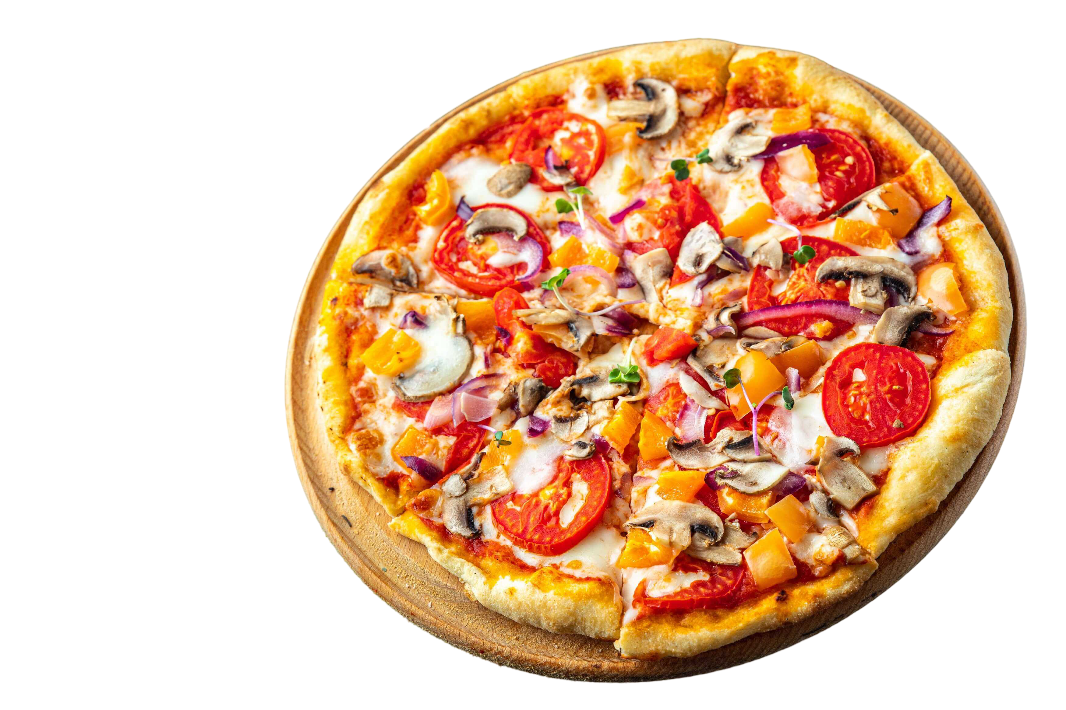 4-step Veggie Pizza